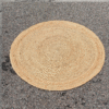 Lot de 3 tapis rond en jute