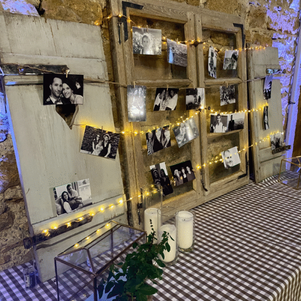 volet patiné déco mariage