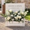 Panneau de bienvenue jardinière personnalisable