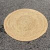 Lot de 3 tapis rond en jute