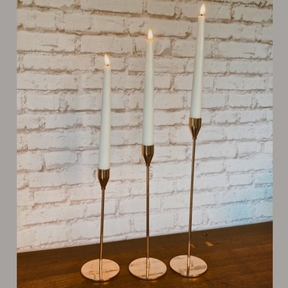 Location chandelle LED en cire véritable - couleur ivoire