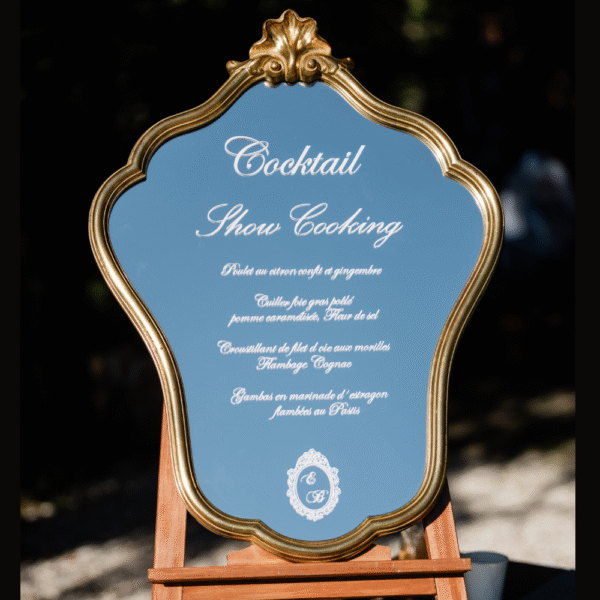 Location miroir baroque doré à Lyon