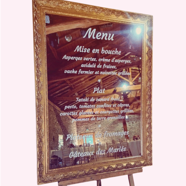 Miroir doré (2 tailles disponibles)