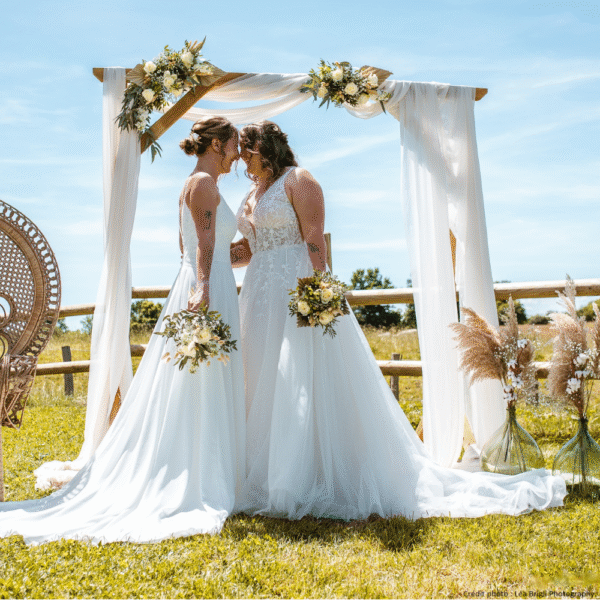 drapé arche blanc ivoire