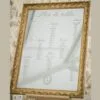 Design sans titre (37) Miroir doré (2 tailles disponibles)