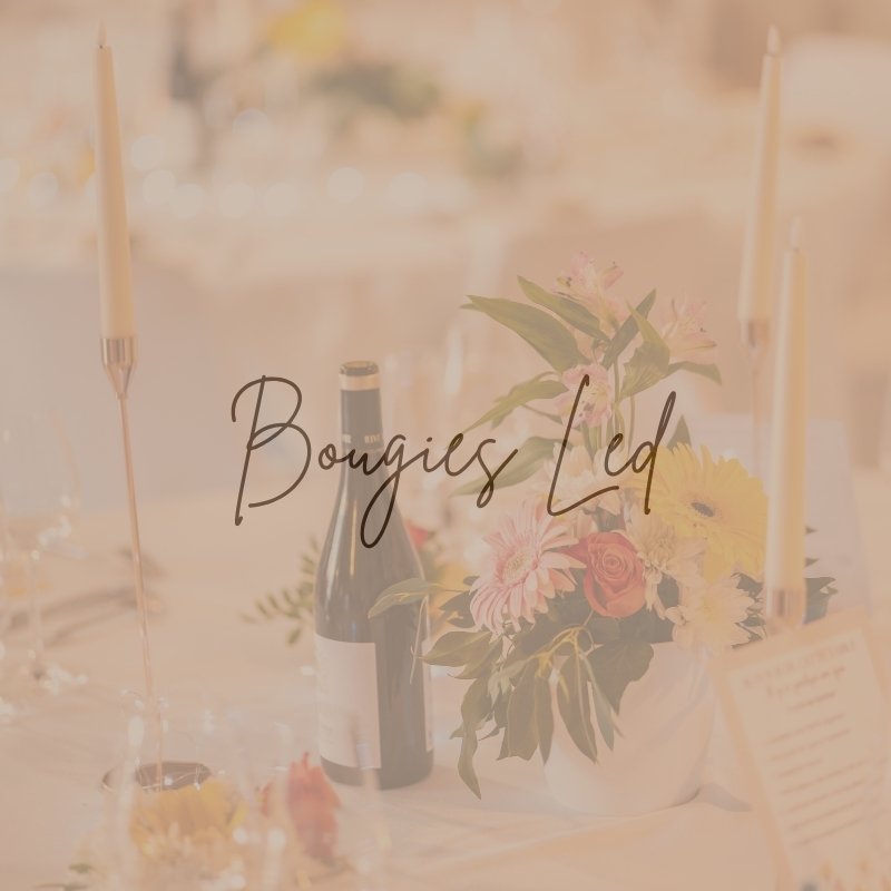 location bougies et chandelles led pour décoration de table à lyon et est lyonnais