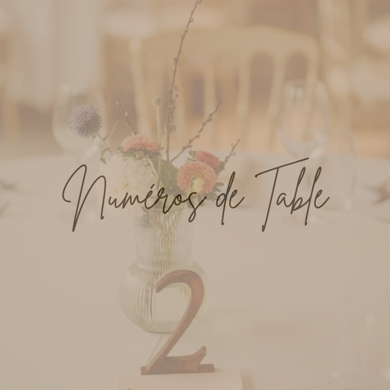 location numéros de table de mariage à lyon et est lyonnais