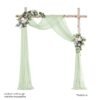 voilage arche vert sauge Drapé arche (plusieurs coloris disponibles)