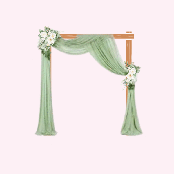 drapé arche vert sauge