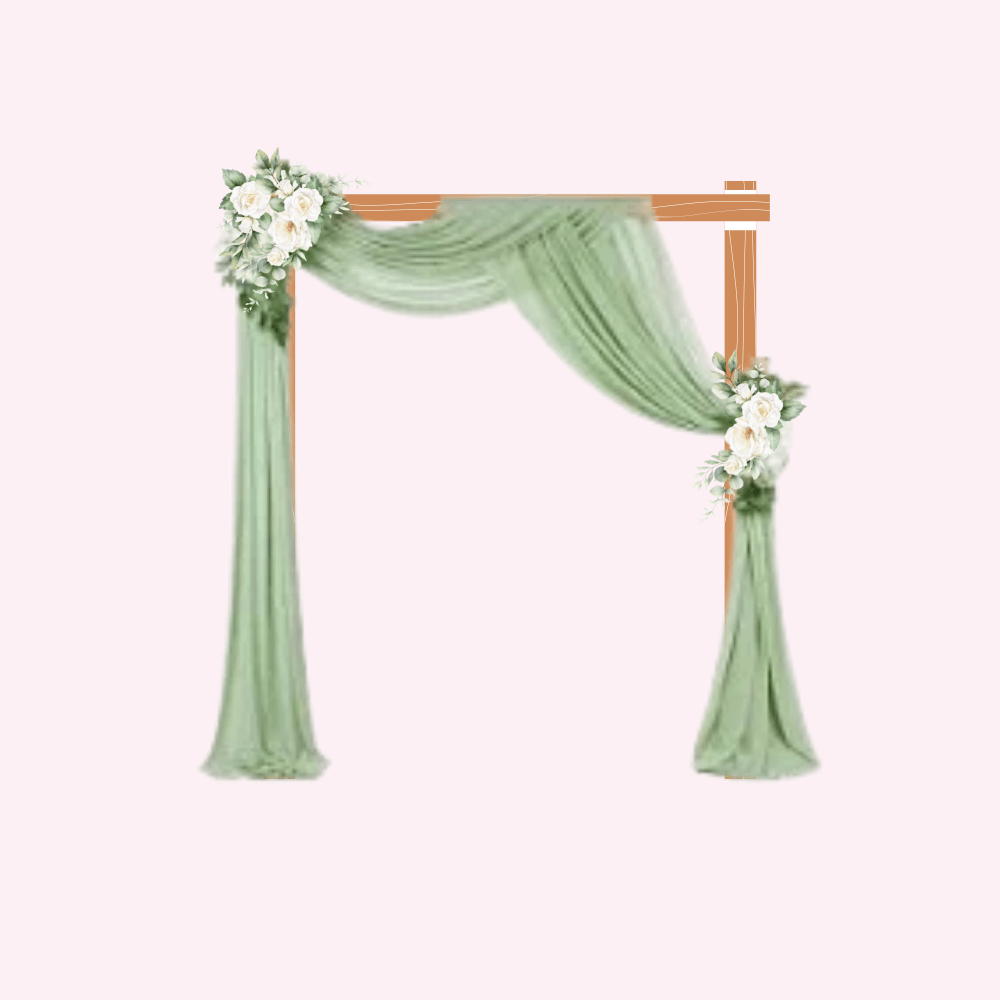 drapé arche vert sauge