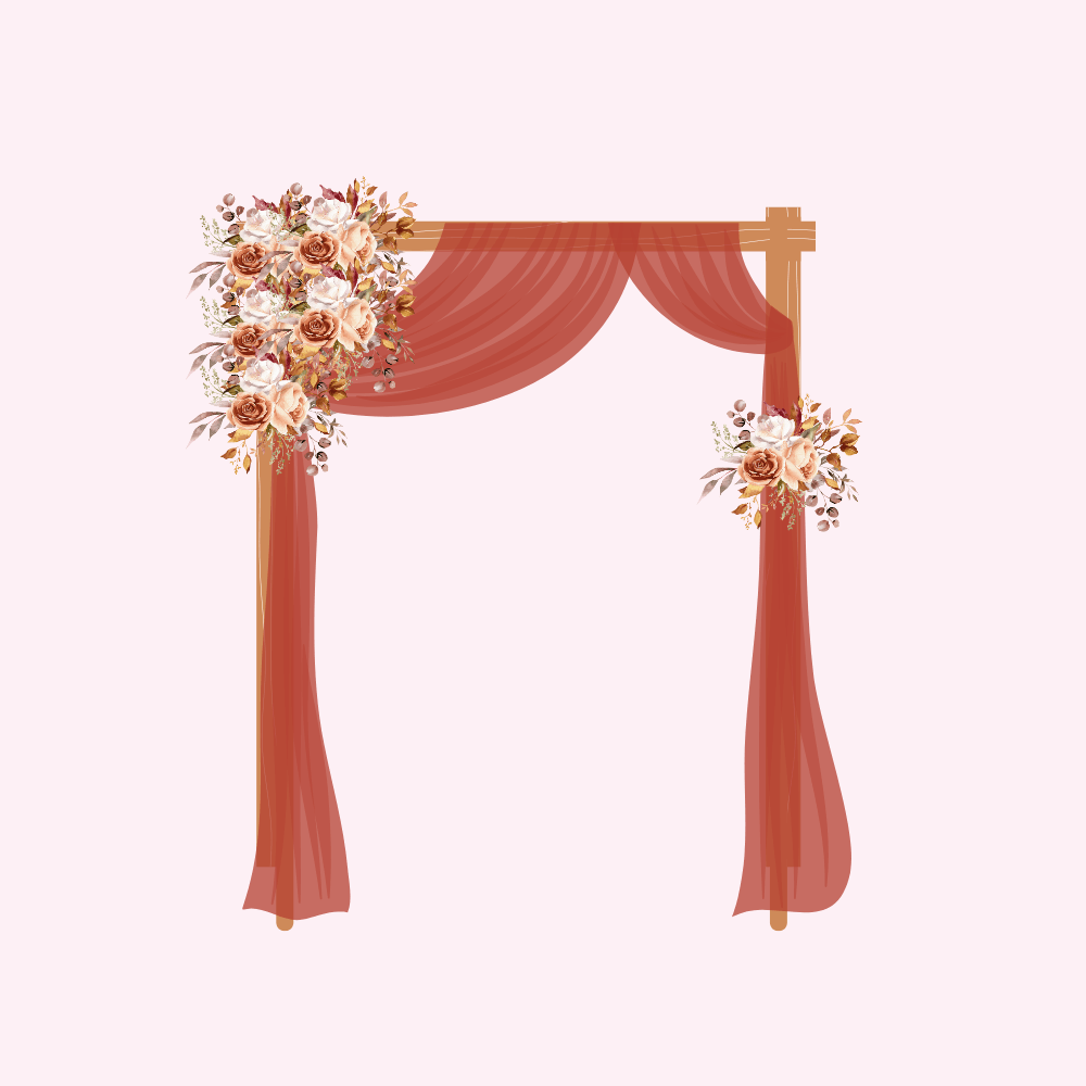 rideau arche terracotta