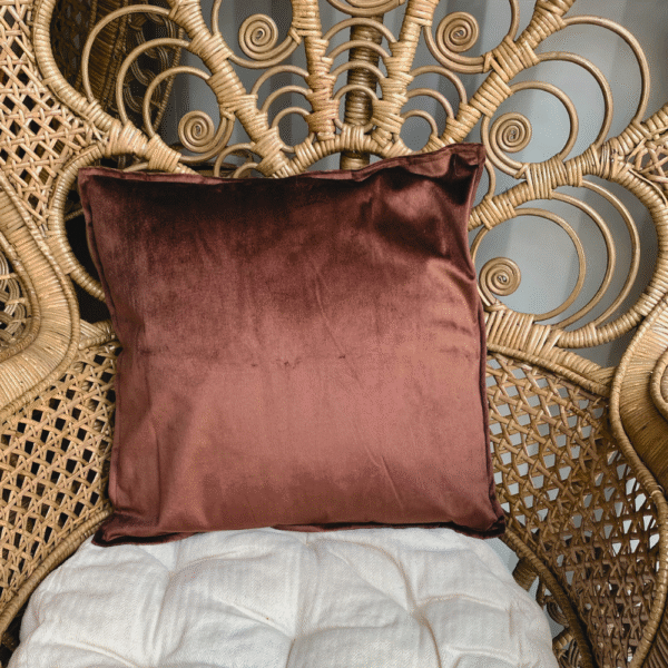 coussin marron