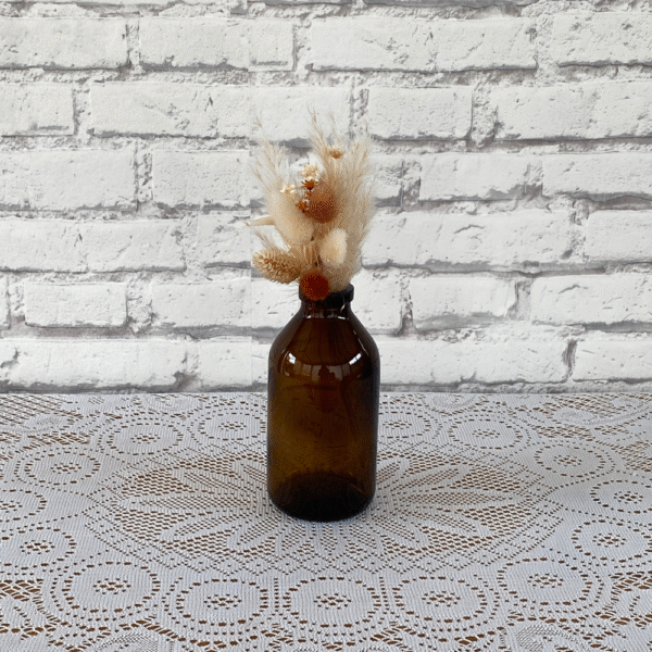 Vase Soliflore fumé ambré petit modèle