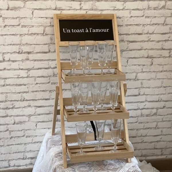 Etagère porte gobelets ou cadeaux invités