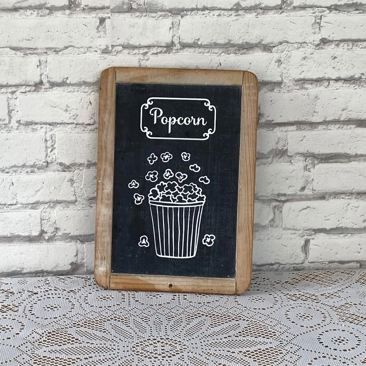 Ardoise d'écolier Bar à popcorn