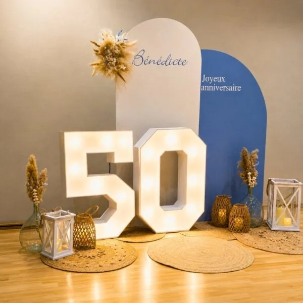 backdrop anniversaire Duo Backdrops - fond photo mariage & événements