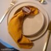 serviettes de table jaune moutarde Serviettes de table