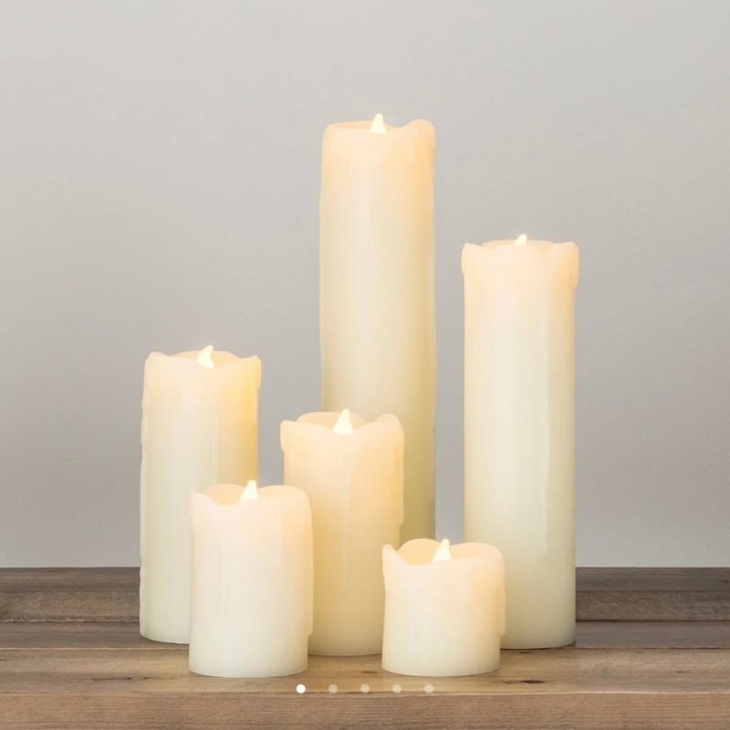 Bougies LED Lot de 6 bougies led en cire véritable