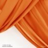 drapé orange Voilage pupitre (plusieurs coloris disponibles)